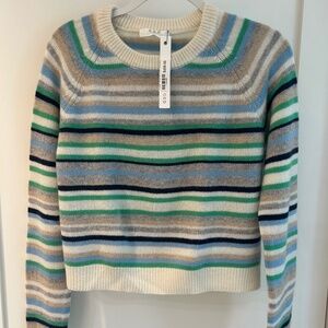OGD (One Grey Day) Brand - Women's Striped Cashmere LG.Sweater (NWT)